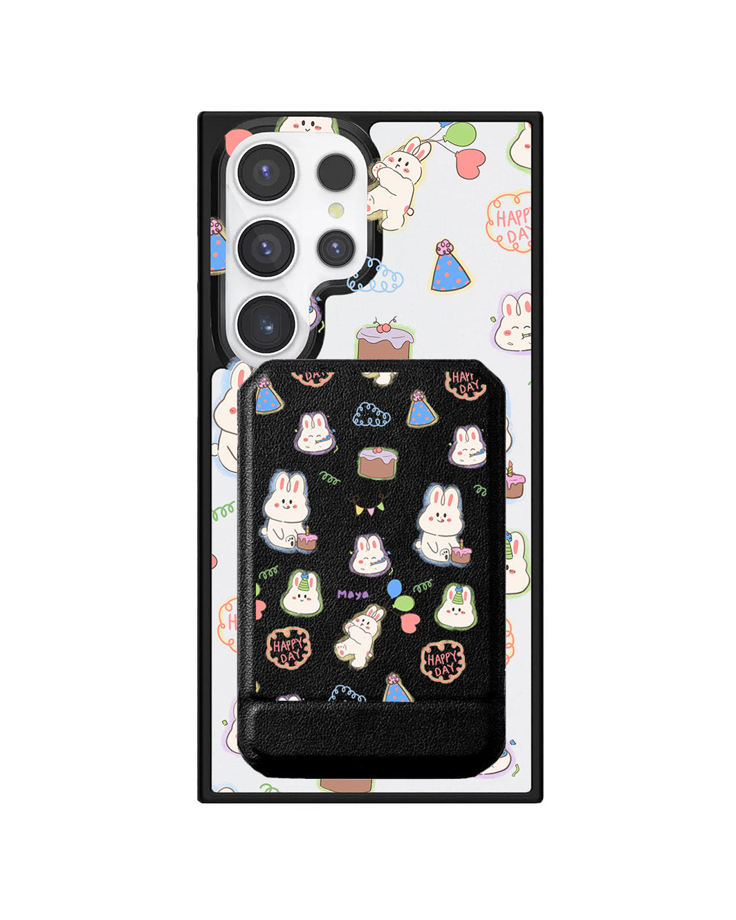 Android Magnetic Multifold Wallet - Fun Party