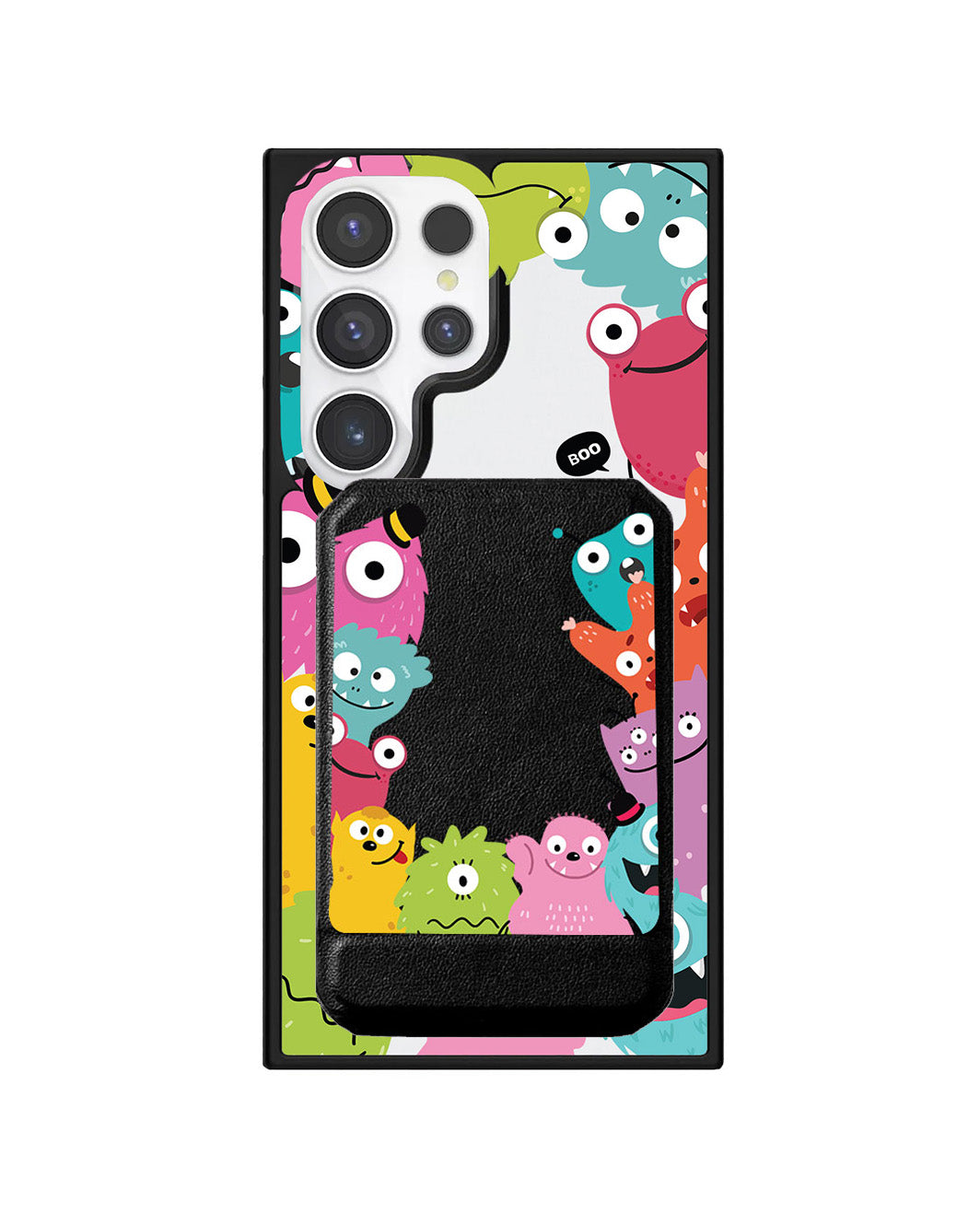 Android Magnetic Multifold Wallet - Little Monster