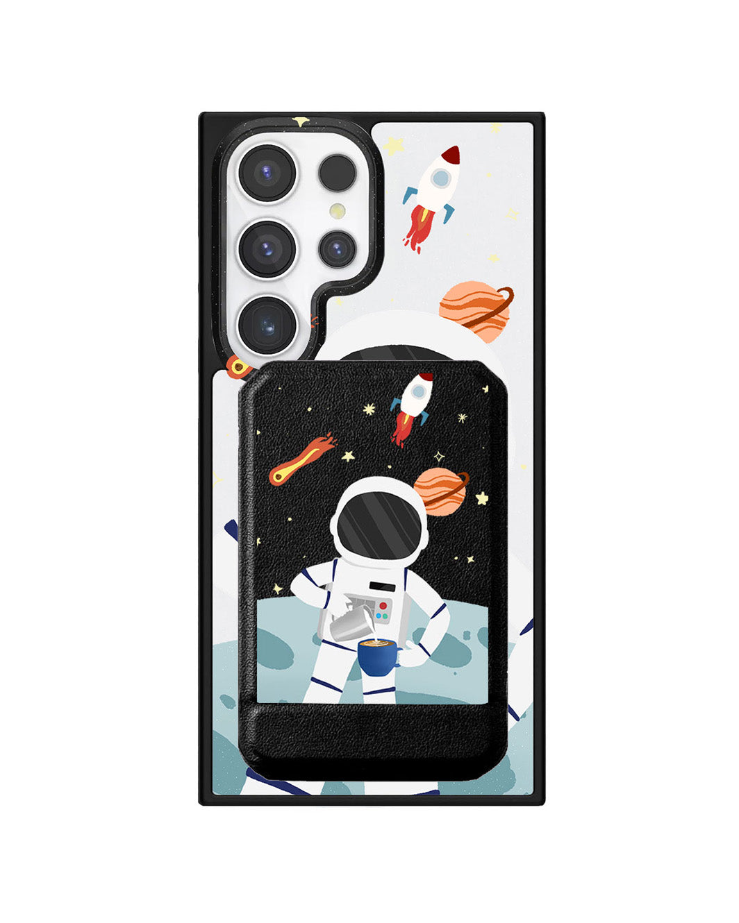 Android Magnetic Multifold Wallet - Baristronaut