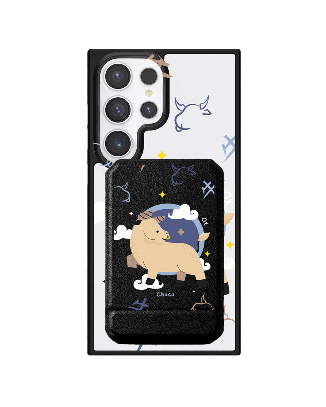 Android Magnetic Multifold Wallet - Ox (Chinese Zodiac / Shio)