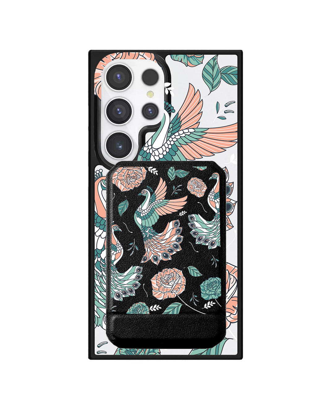 Android Magnetic Multifold Wallet - Bird & Paradise 3.0