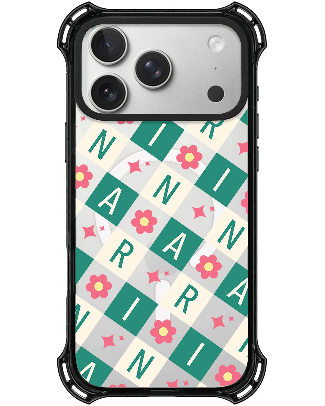 iPhone Rearguard UltimateX - CUSTOM MONOGRAM 3.0 Flower Grid 4.0
