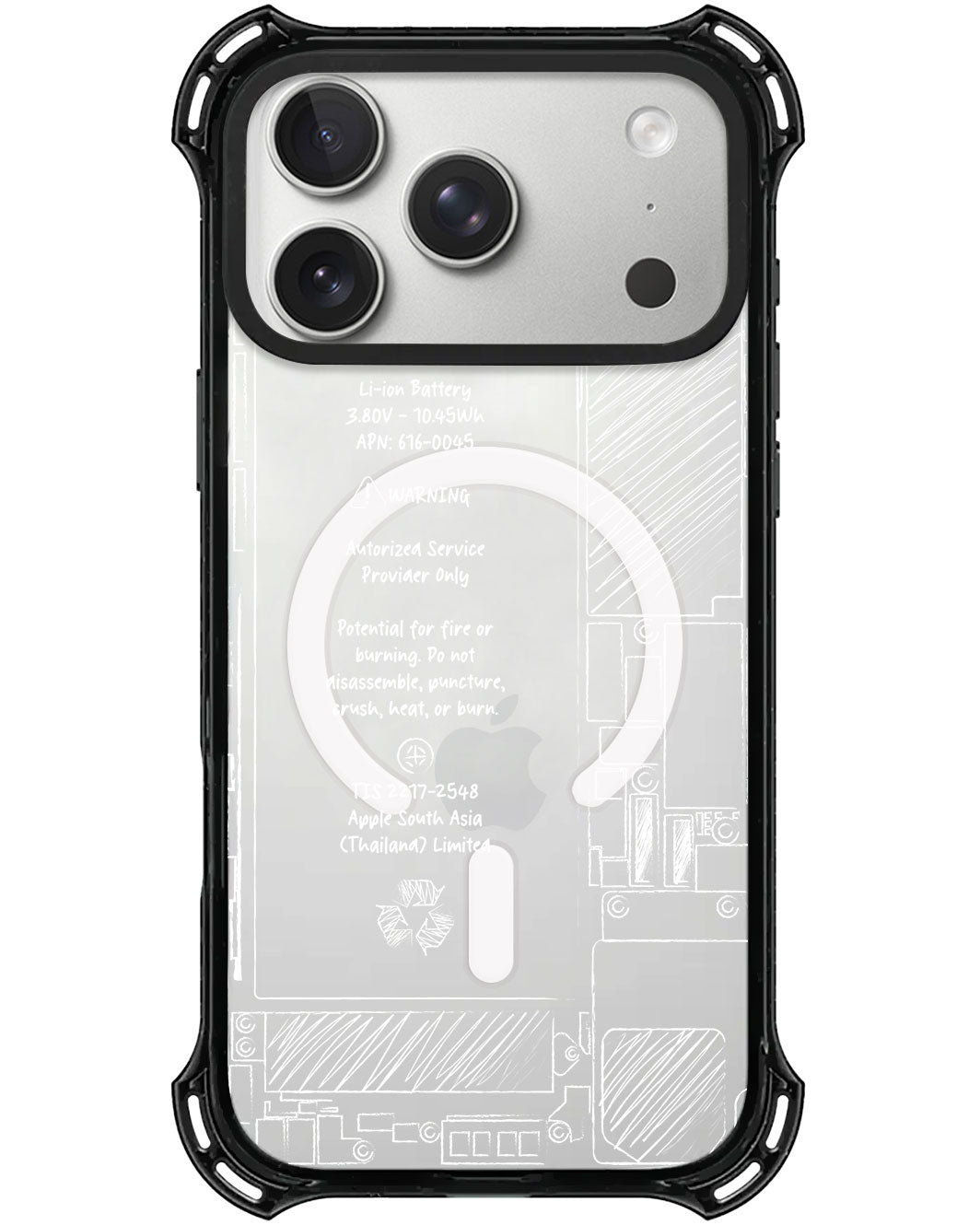 iPhone Ultimate Model-X - Battery White