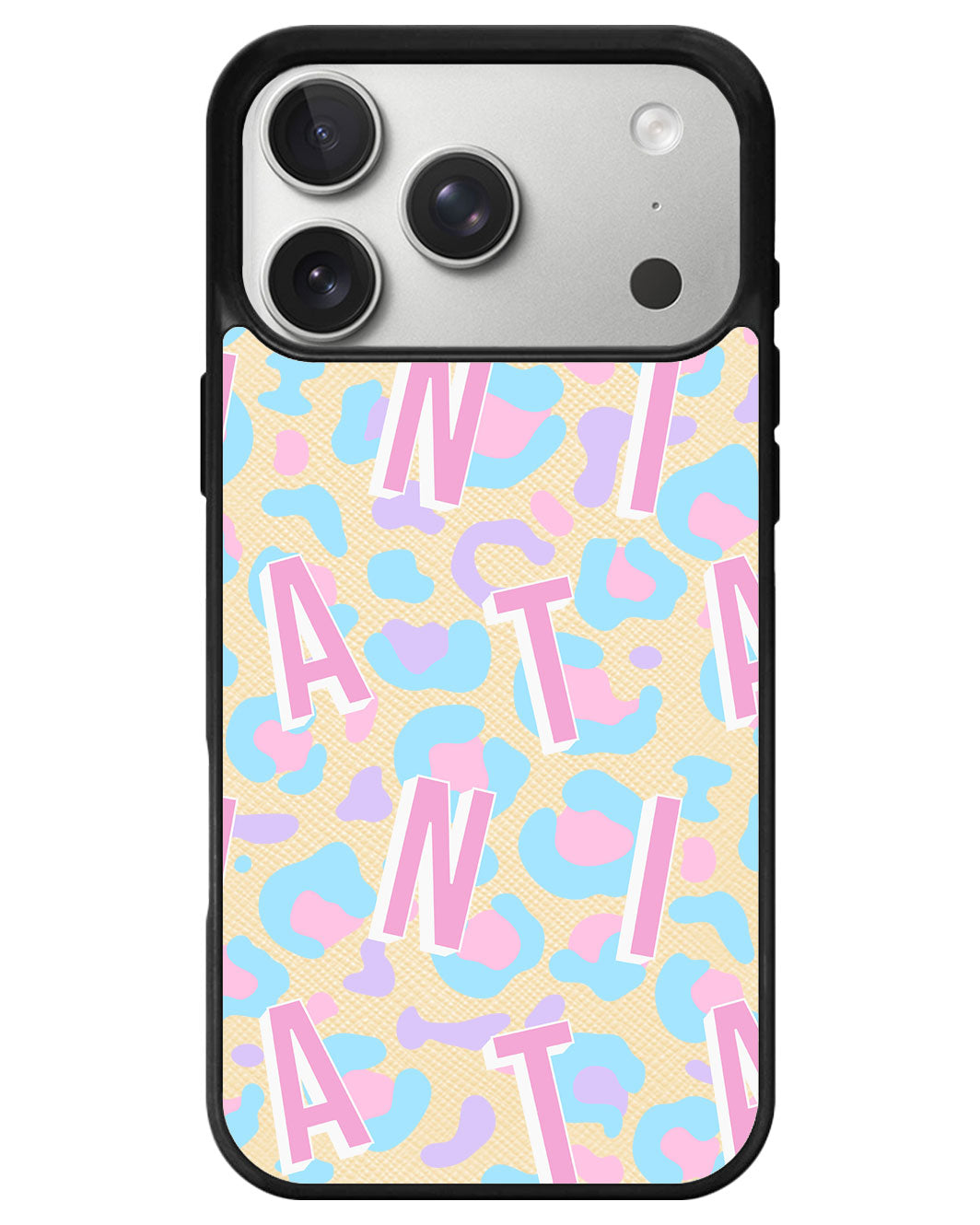 iPhone Leather Grip - Leopard Monogram 6.0