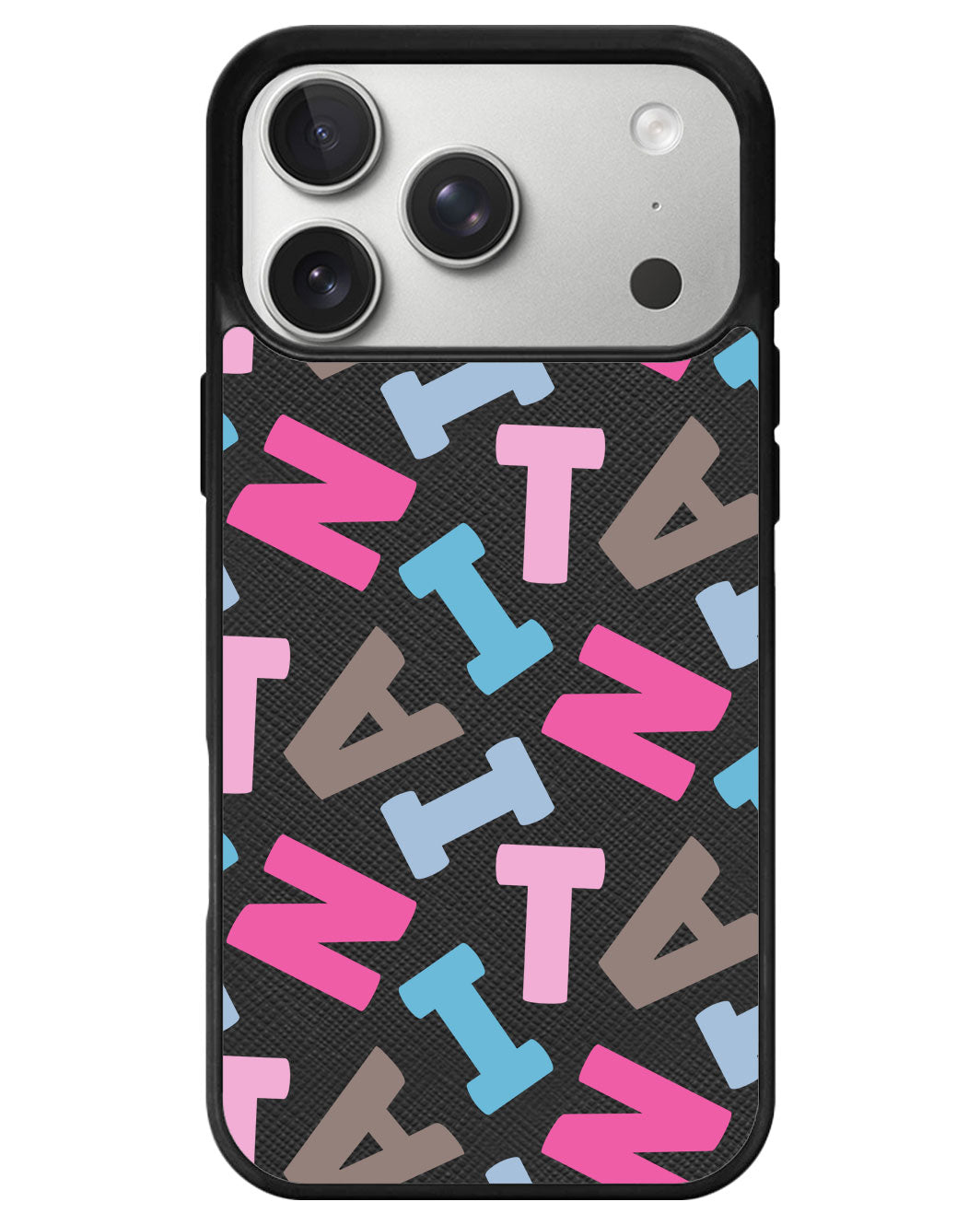 iPhone Leather Grip - Scattered Monogram 2.0