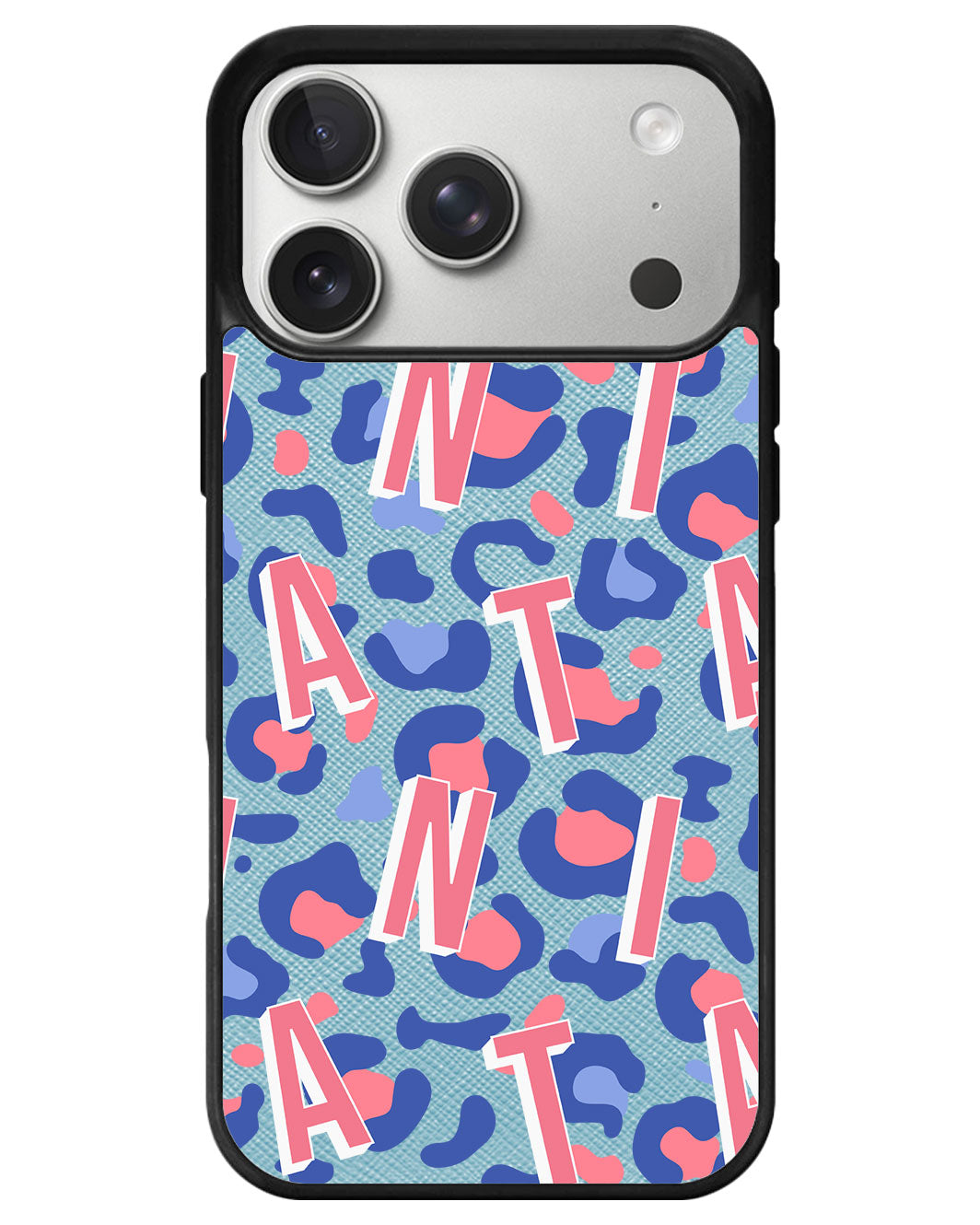 iPhone Leather Grip - Leopard Monogram 1.0