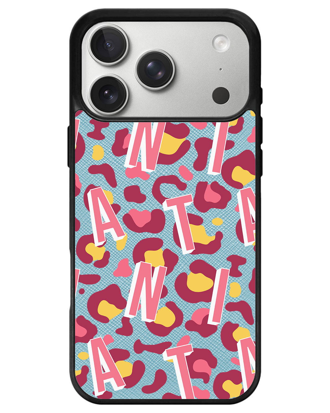 iPhone Leather Grip - Leopard Monogram 3.0