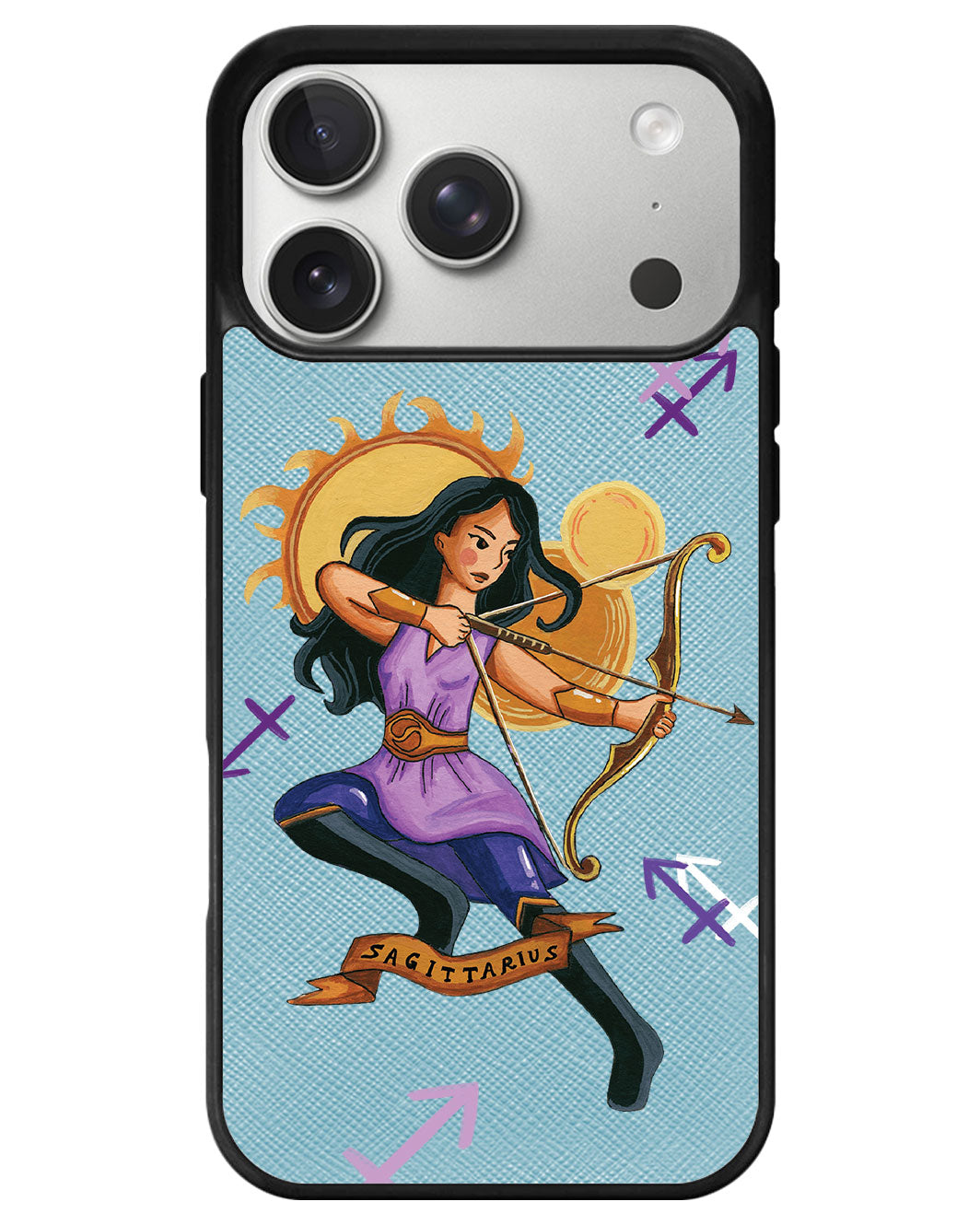 iPhone Leather Grip - Sagitarius