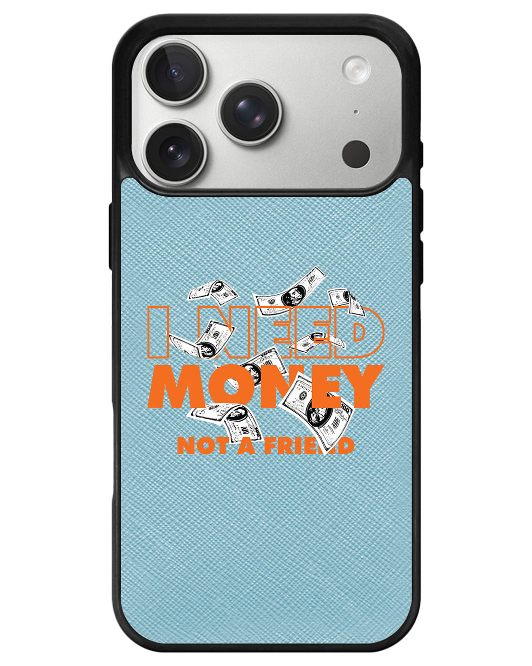iPhone Leather Grip - Money Better Than Friend