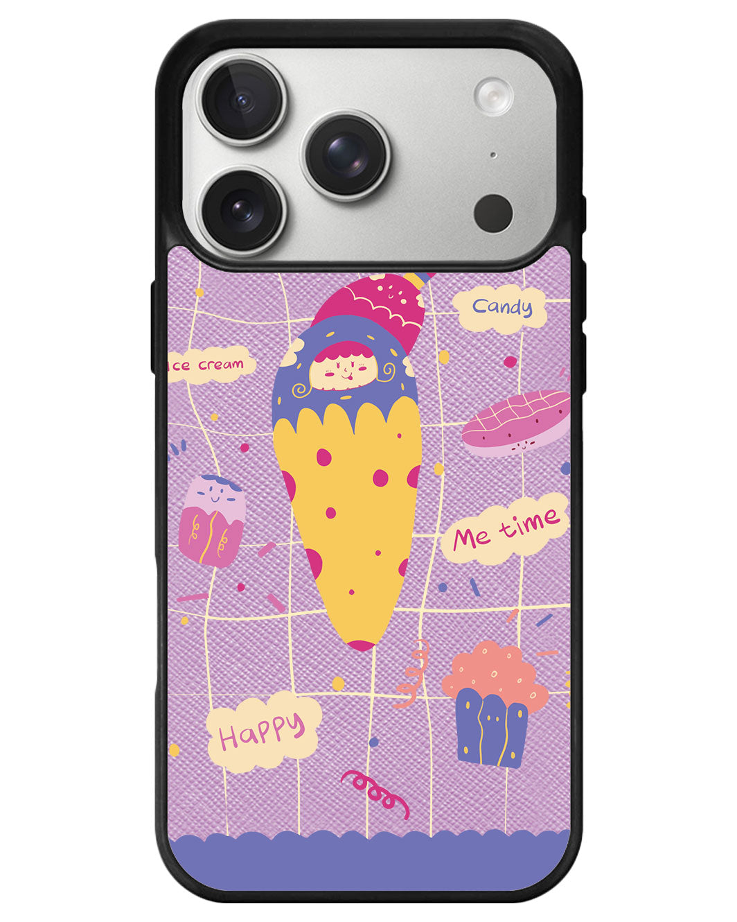 iPhone Leather Grip - Candy Doodle