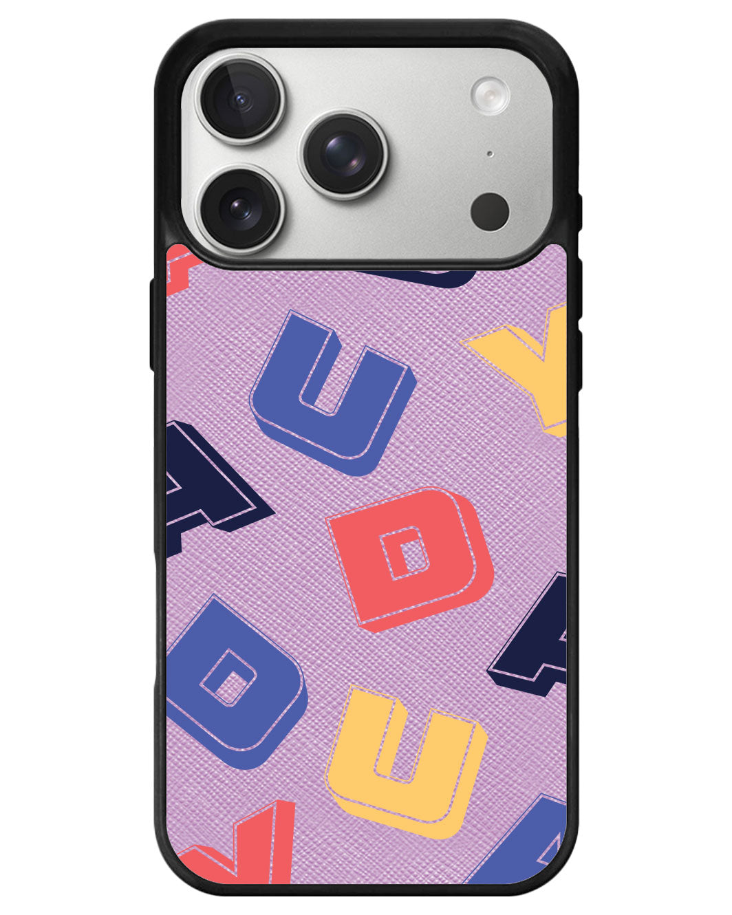 iPhone Leather Grip - Cool Monogram