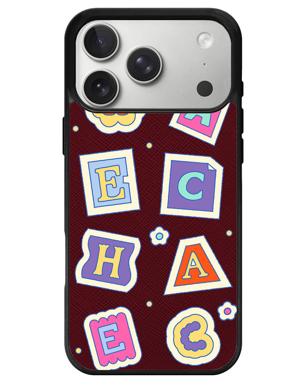 iPhone Leather Grip - Adorable Monogram 3.0