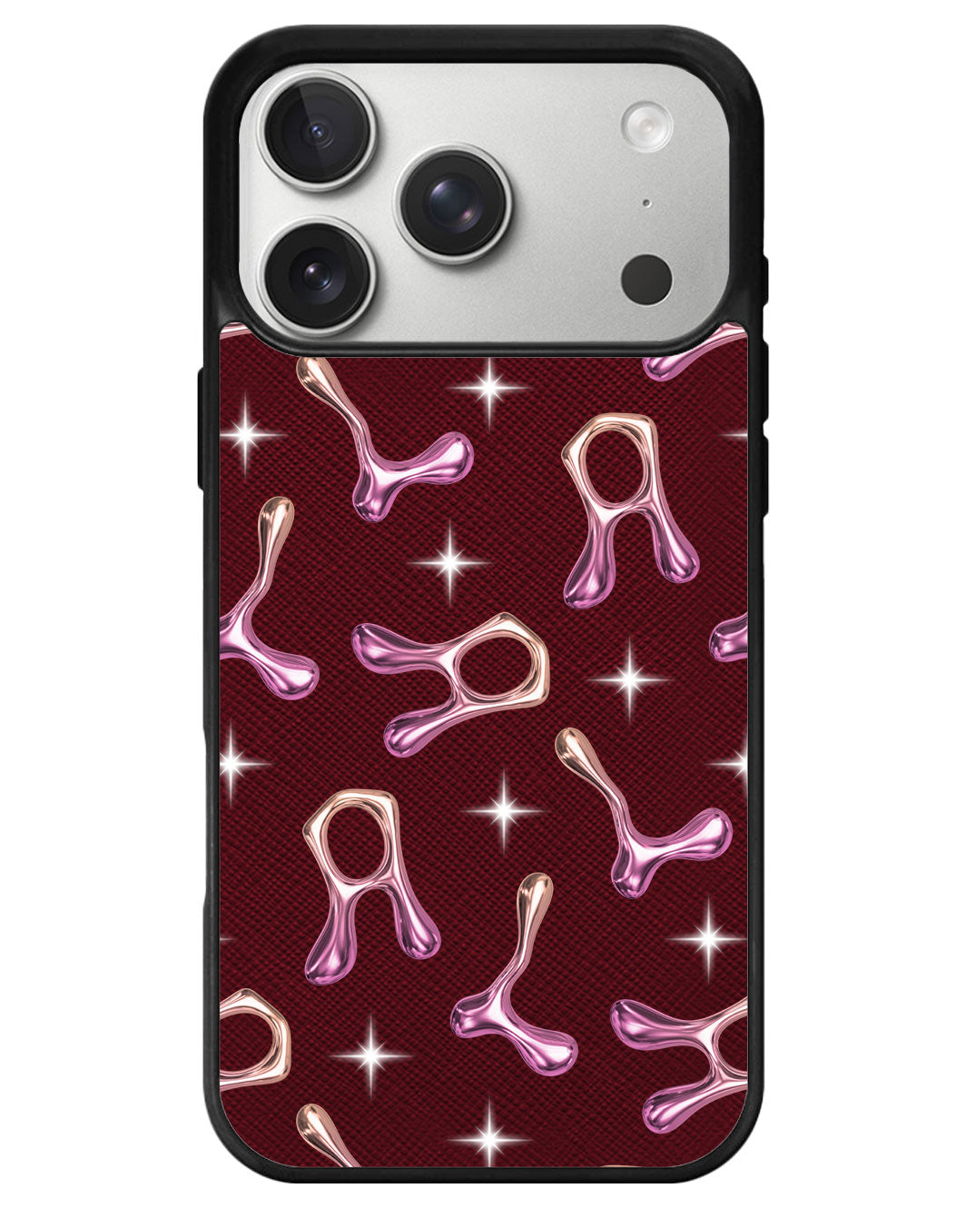 iPhone Leather Grip - Chrome Monogram 3.0