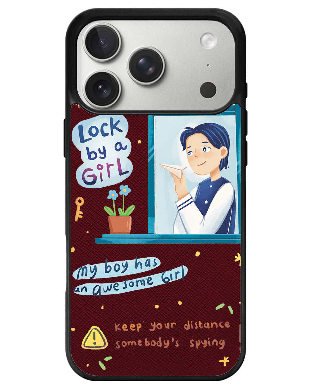 iPhone Leather Grip - Crush Boy (Couple Case)