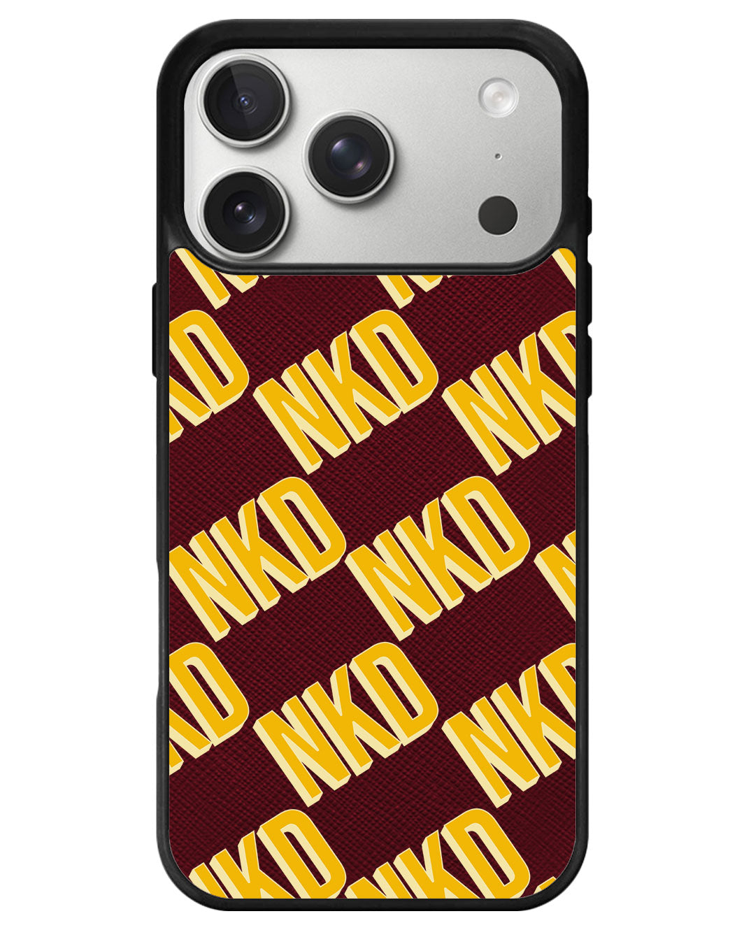 iPhone Leather Grip - Diagonal Initial Monogram 1.0
