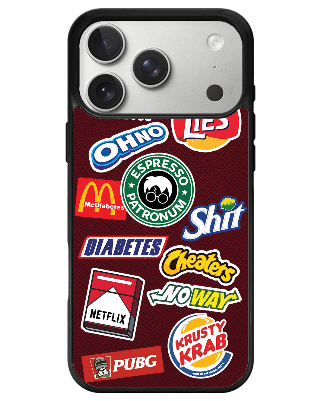 iPhone Leather Grip - Food Parody