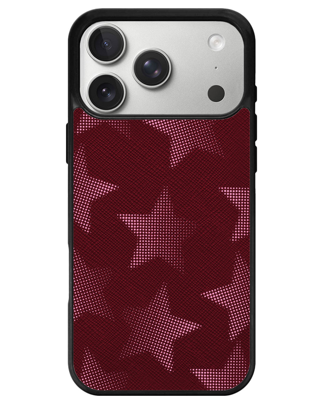 iPhone Leather Grip - Pink Star