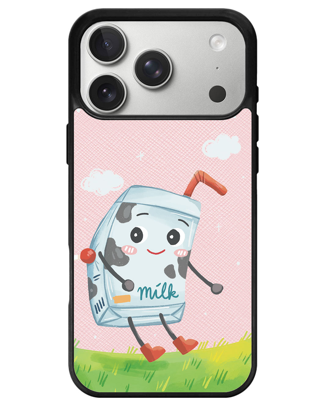 iPhone Leather Grip - Milk To Cookies (Couple Case)