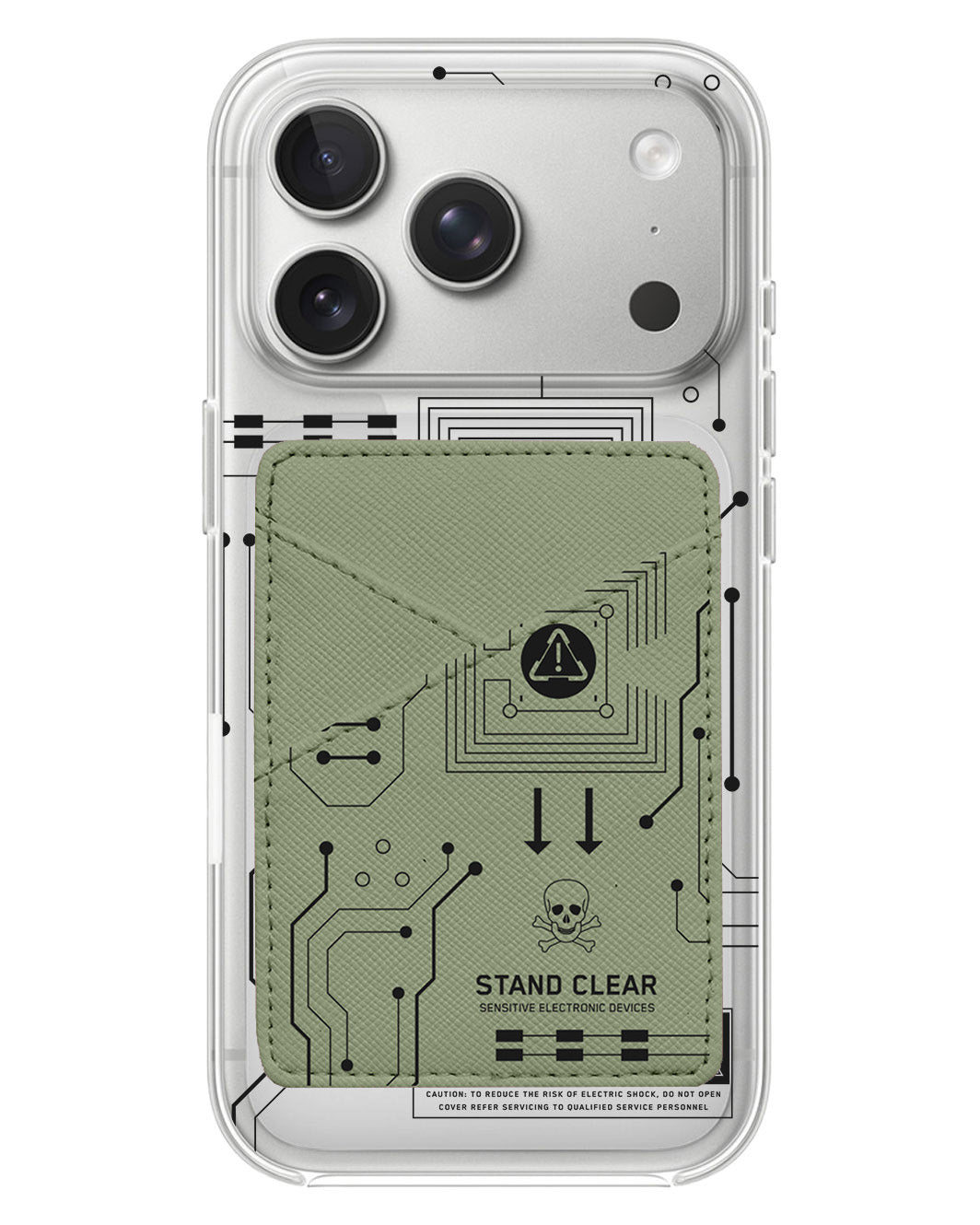 iPhone Phone Wallet Case - Circuit Black