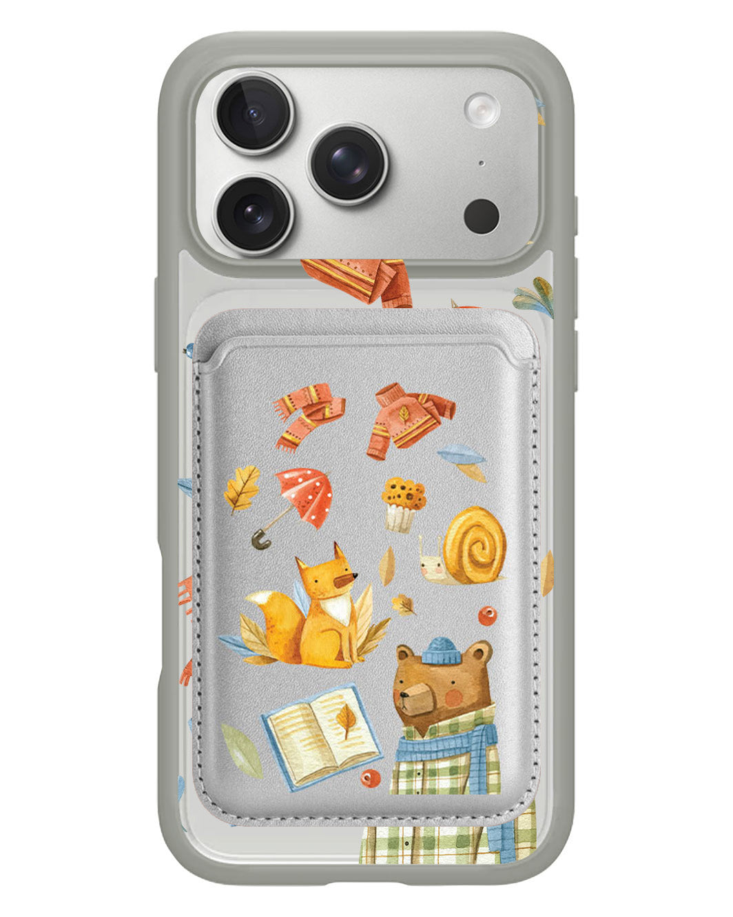 iPhone Magnetic Wallet Case - Bear & Fox