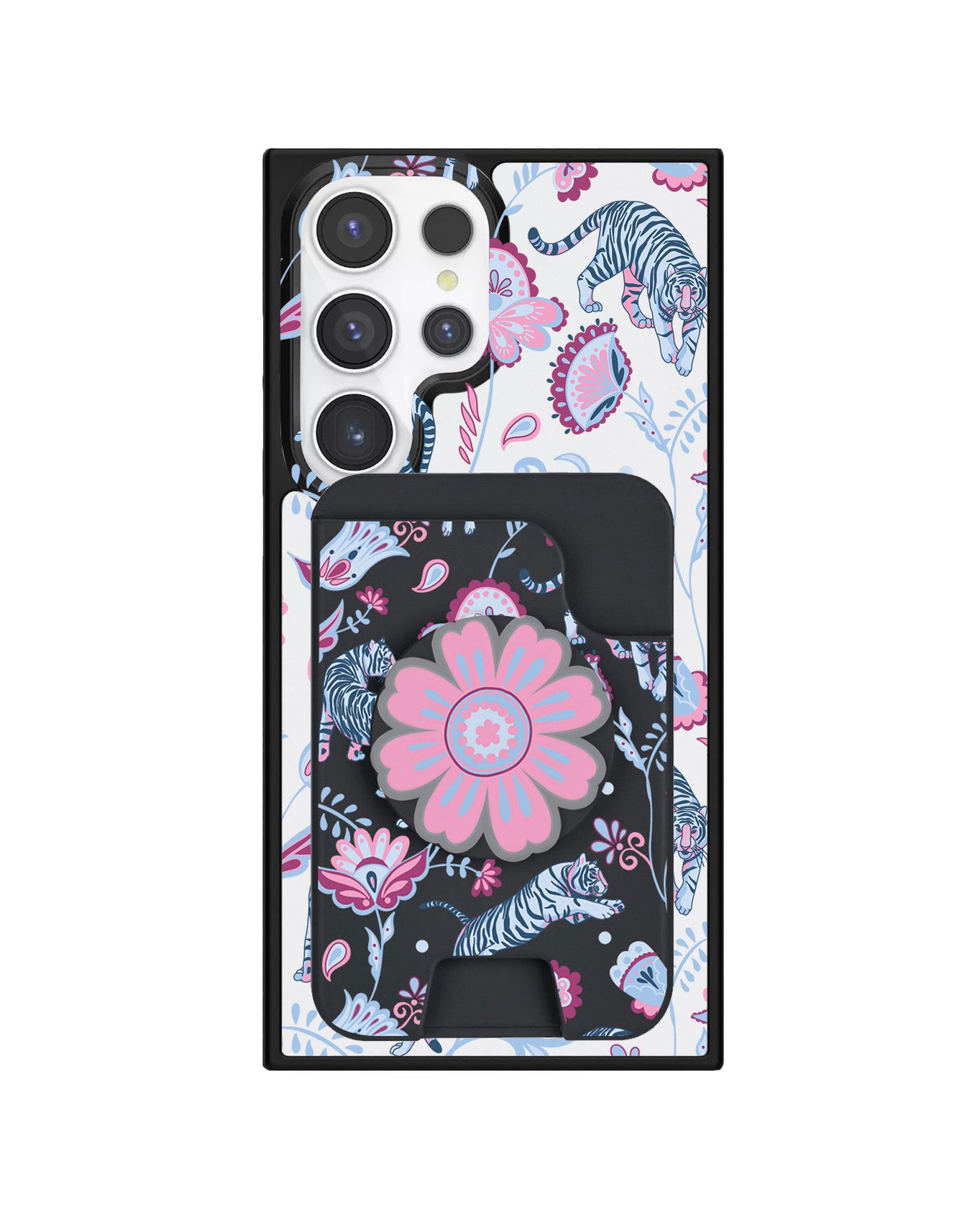Android Magpop Wallet - Tiger & Floral 3.0