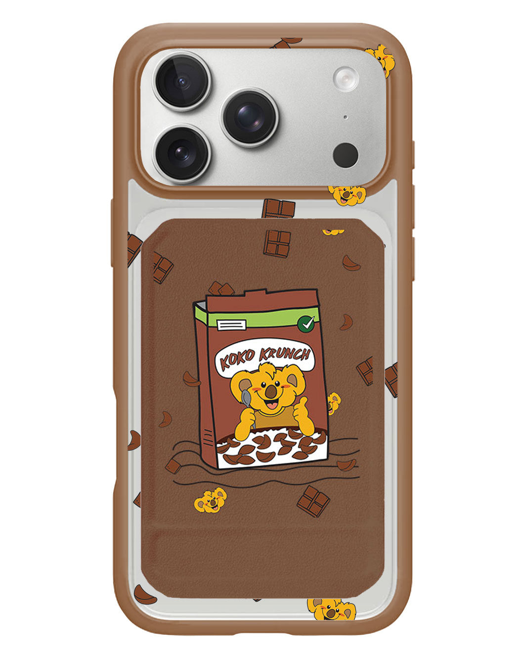 iPhone Magnetic Multifold Wallet - Choco Cereal
