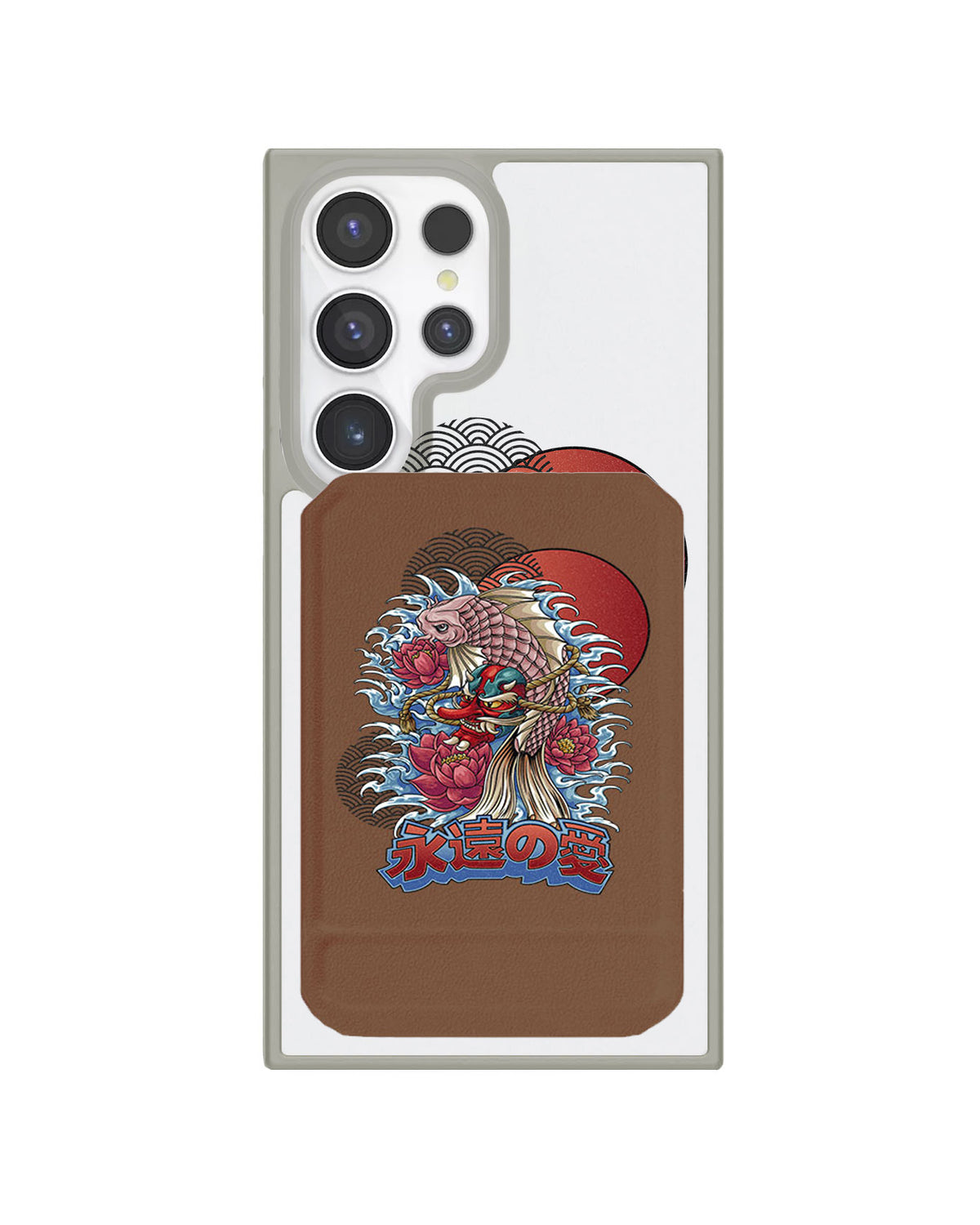 Android Magnetic Multifold Wallet - Oni Koi