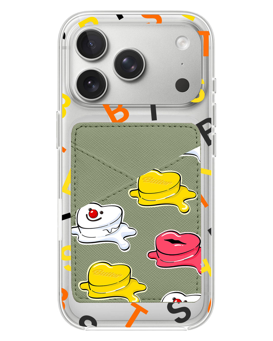 iPhone Phone Wallet Case - BTS Butter Sticker Pack
