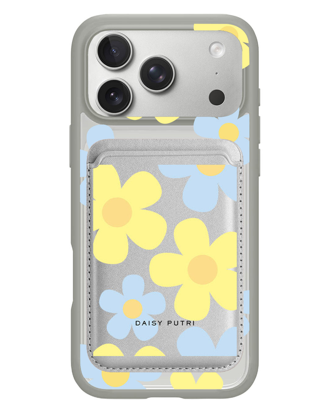 iPhone Magnetic Wallet Case - Daisy Skies