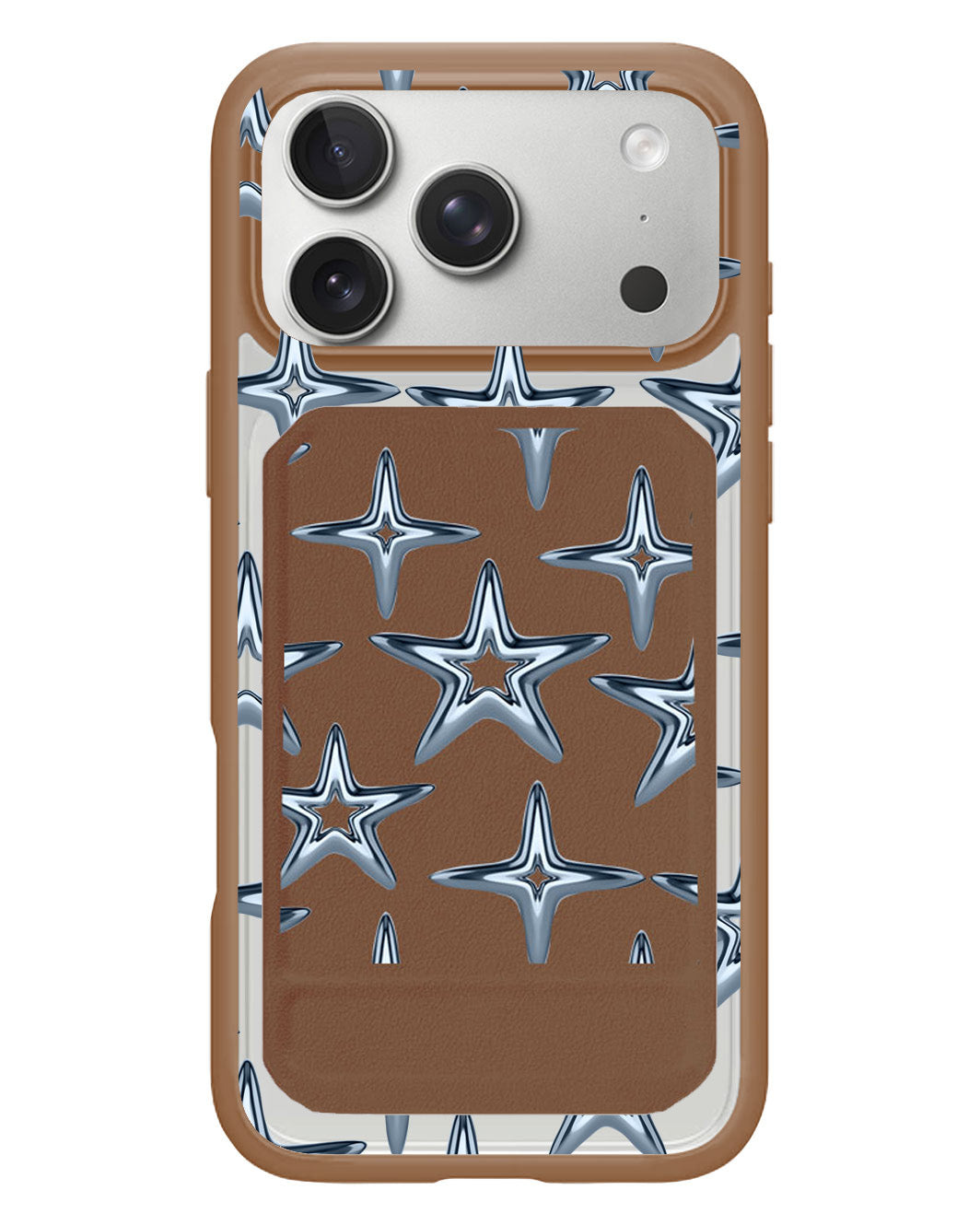 iPhone Magnetic Multifold Wallet - Chrome Star