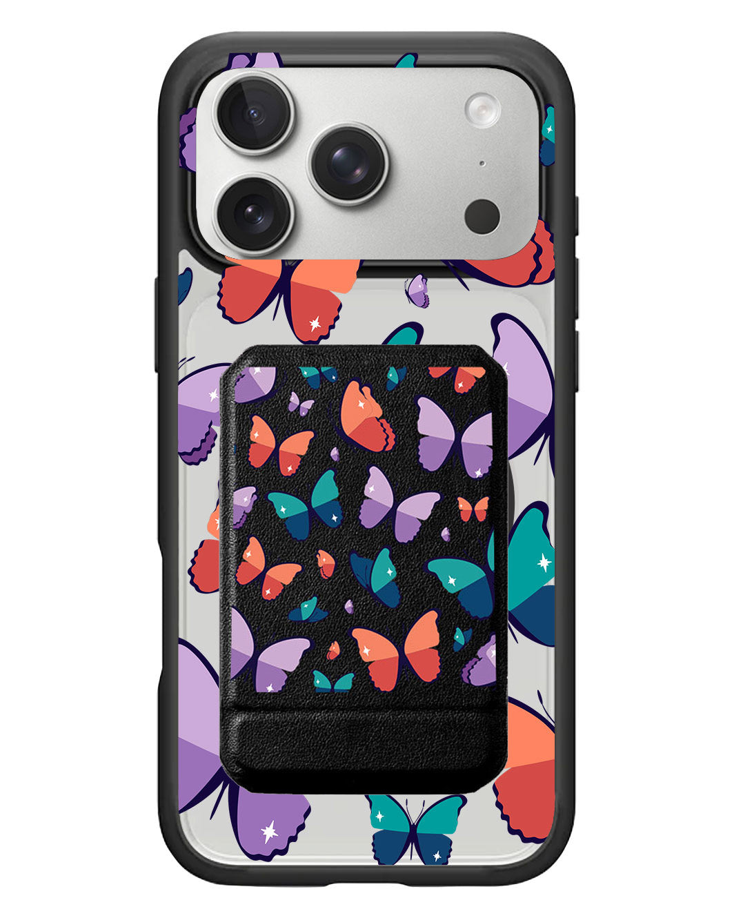 iPhone Magnetic Multifold Wallet - Butterfly