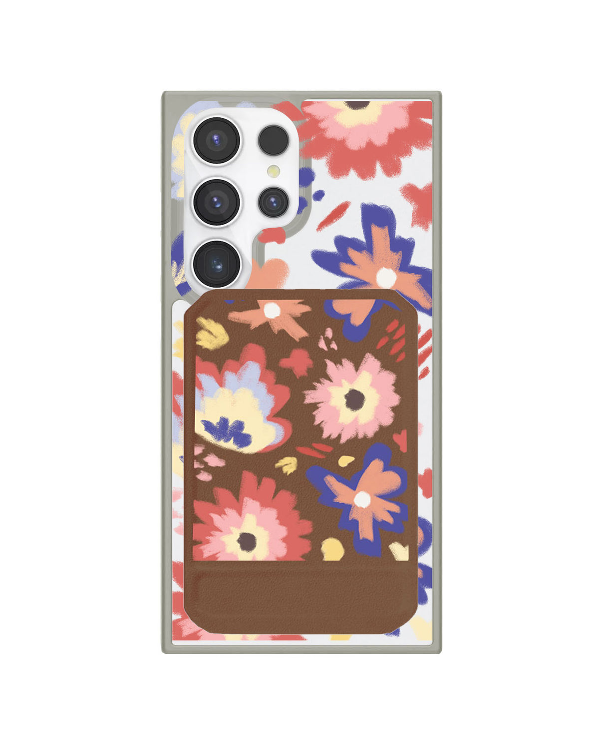 Android Magnetic Multifold Wallet - Flower Lovers