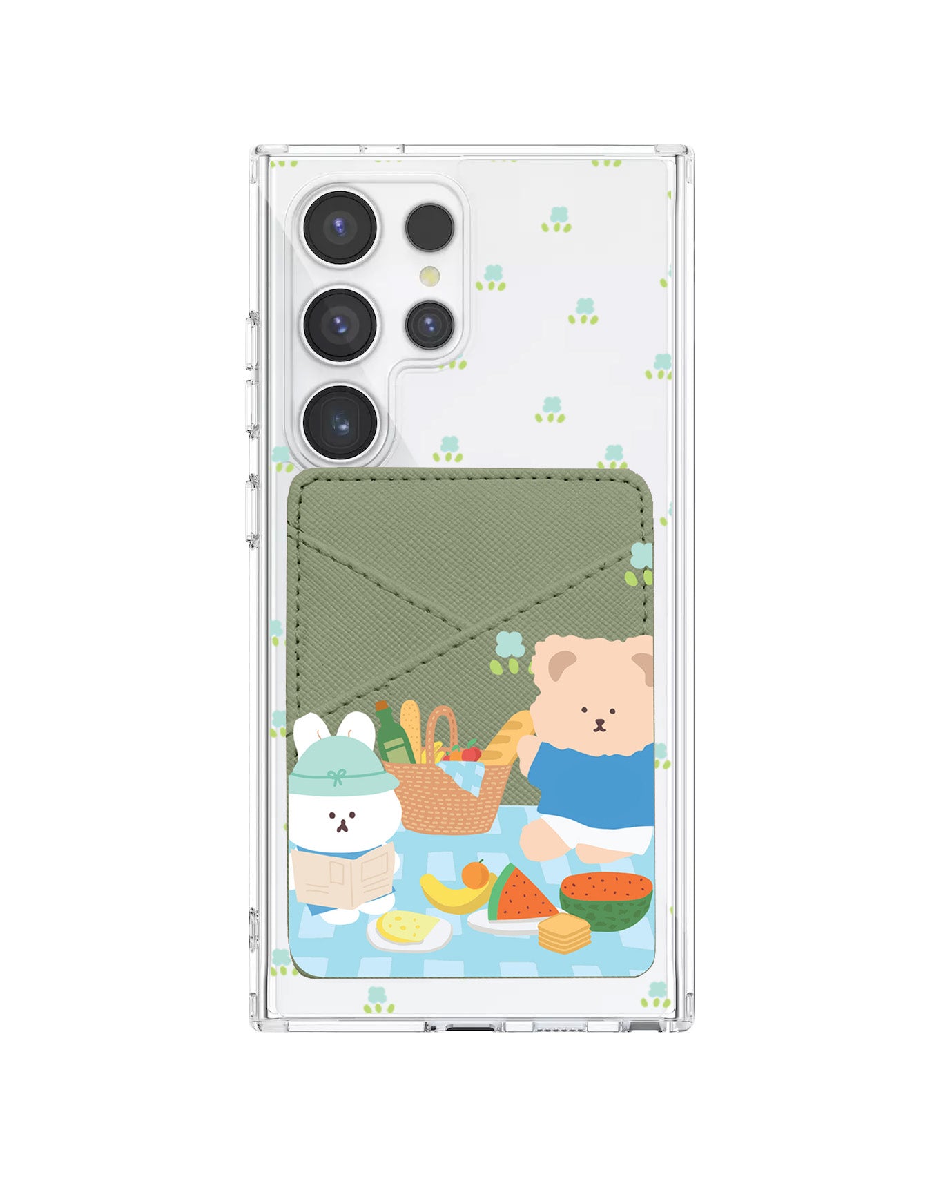 Android Phone Wallet Case - Picnic Blue