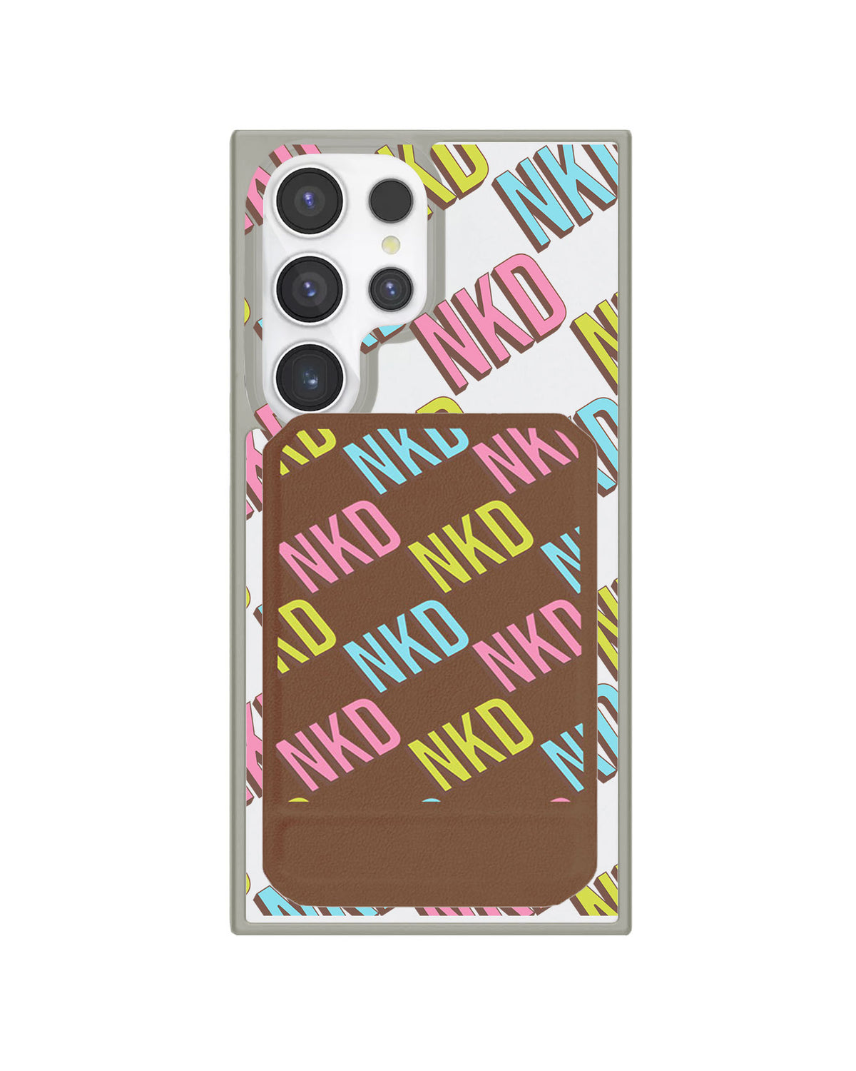Android Magnetic Multifold Wallet - Diagonal Initial Monogram 3.0