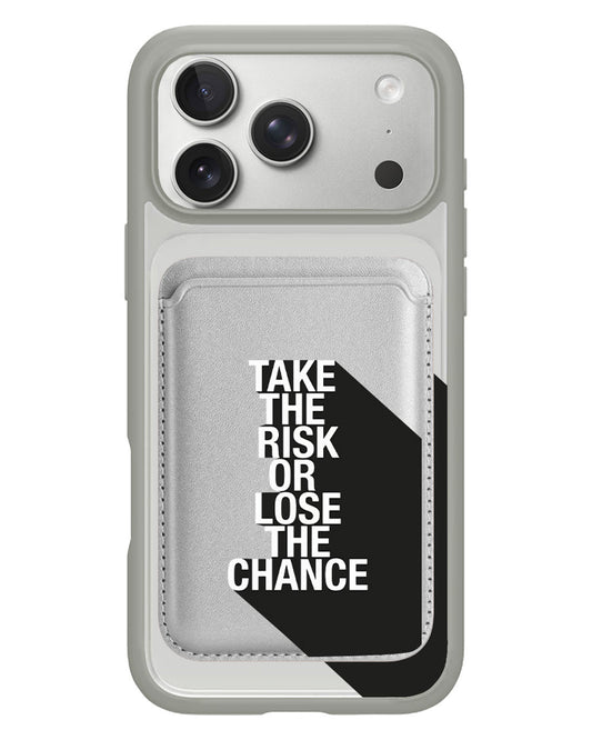 iPhone Magnetic Wallet Case - Take the Risk