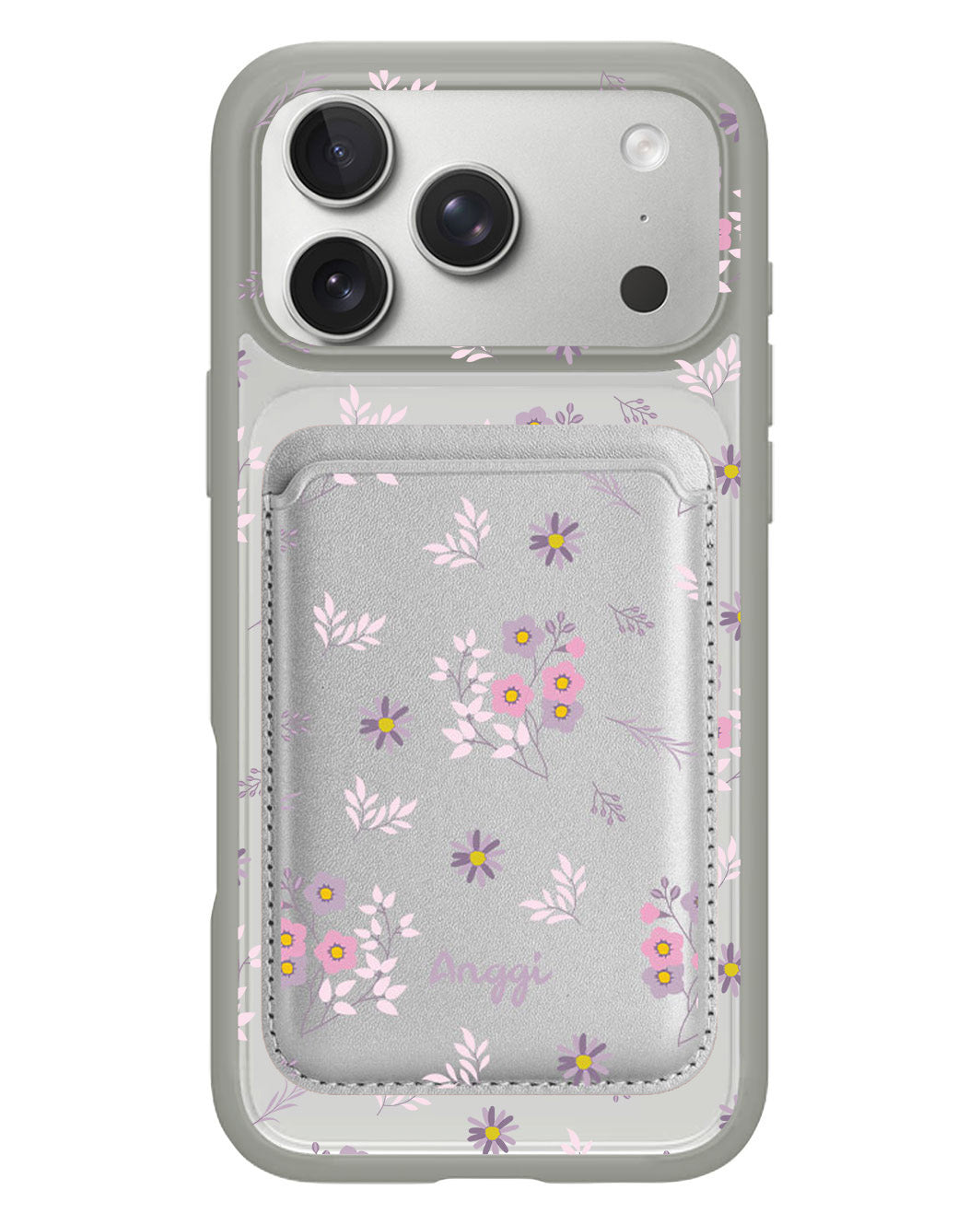 iPhone Magnetic Wallet Case - Cherry Blossom