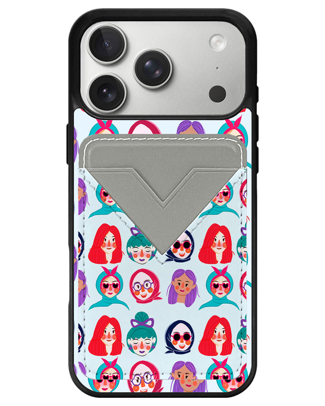 iPhone Avant Wallet Case - Cute Sweety Faces
