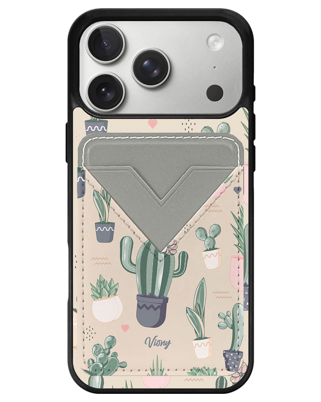 iPhone Avant Wallet Case - Cactus 2.0