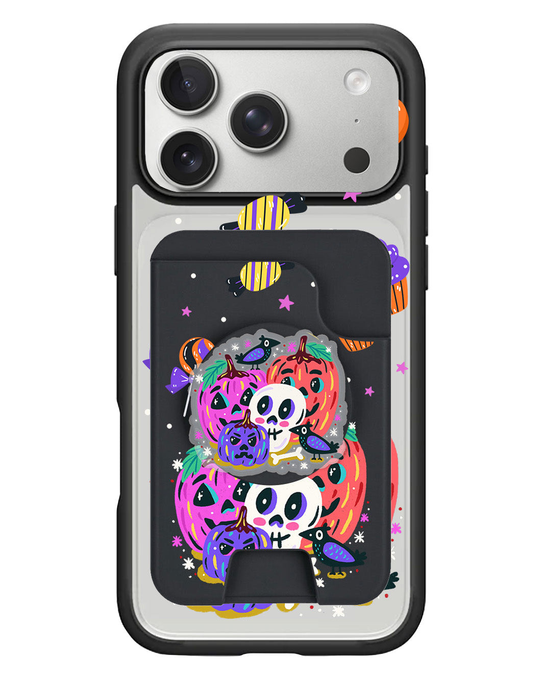 iPhone Magpop Wallet - Pumpkins Monster