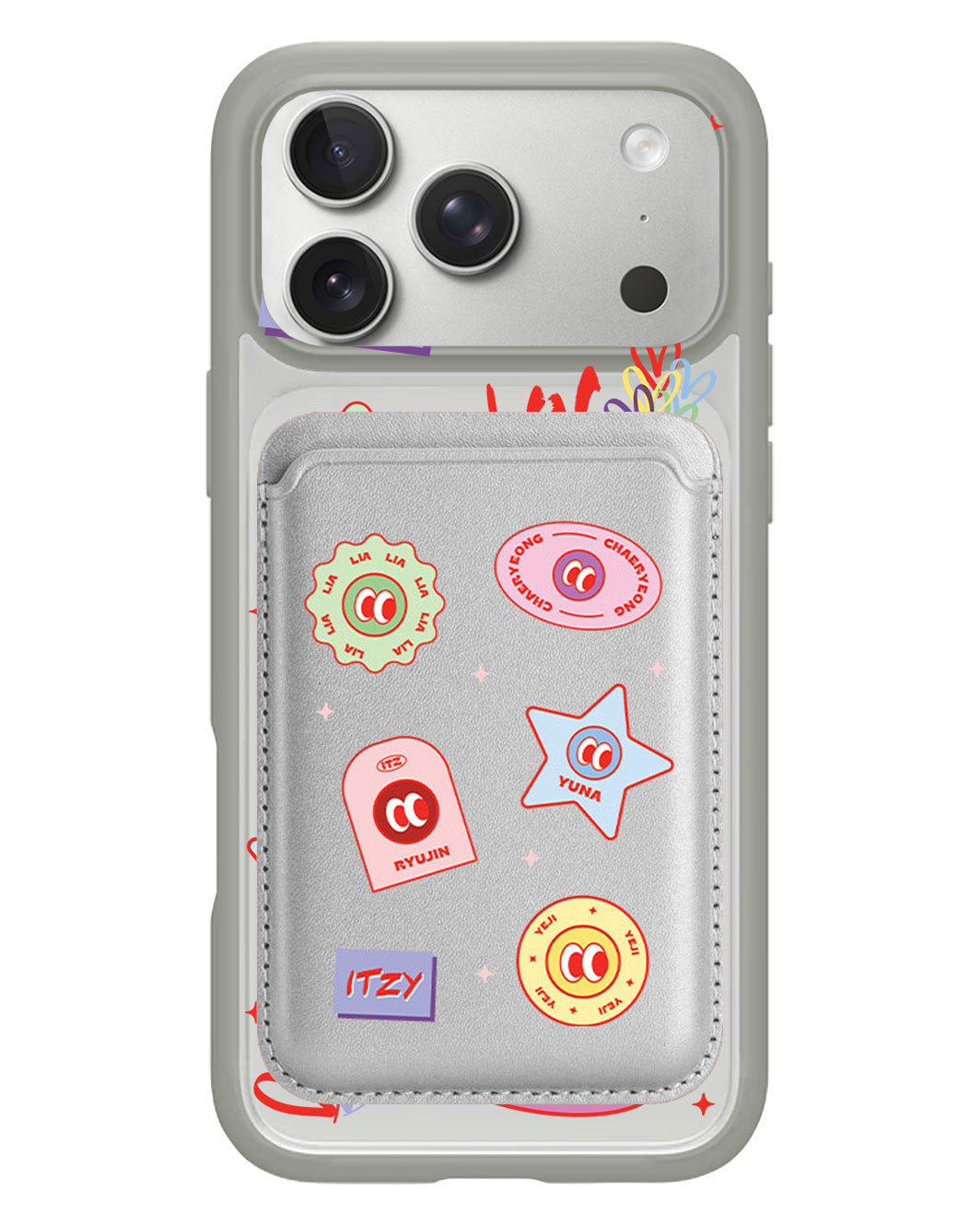 iPhone Magnetic Wallet Case - Itzy Sticker Pack