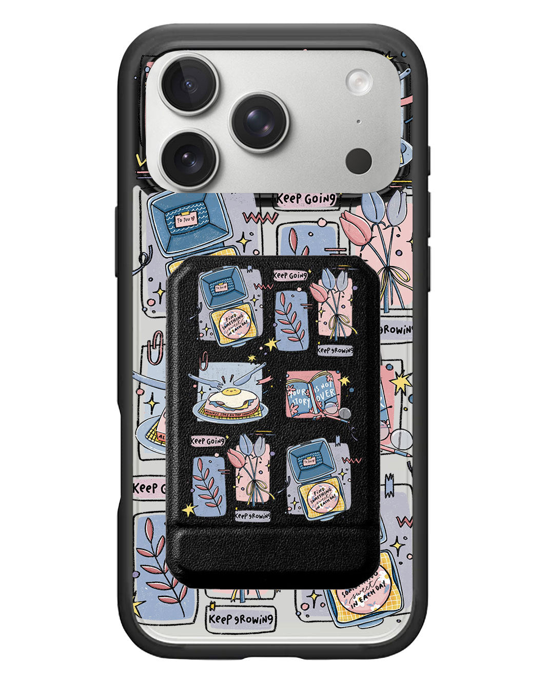 iPhone Magnetic Multifold Wallet - Grow (Sunnysidearteu)