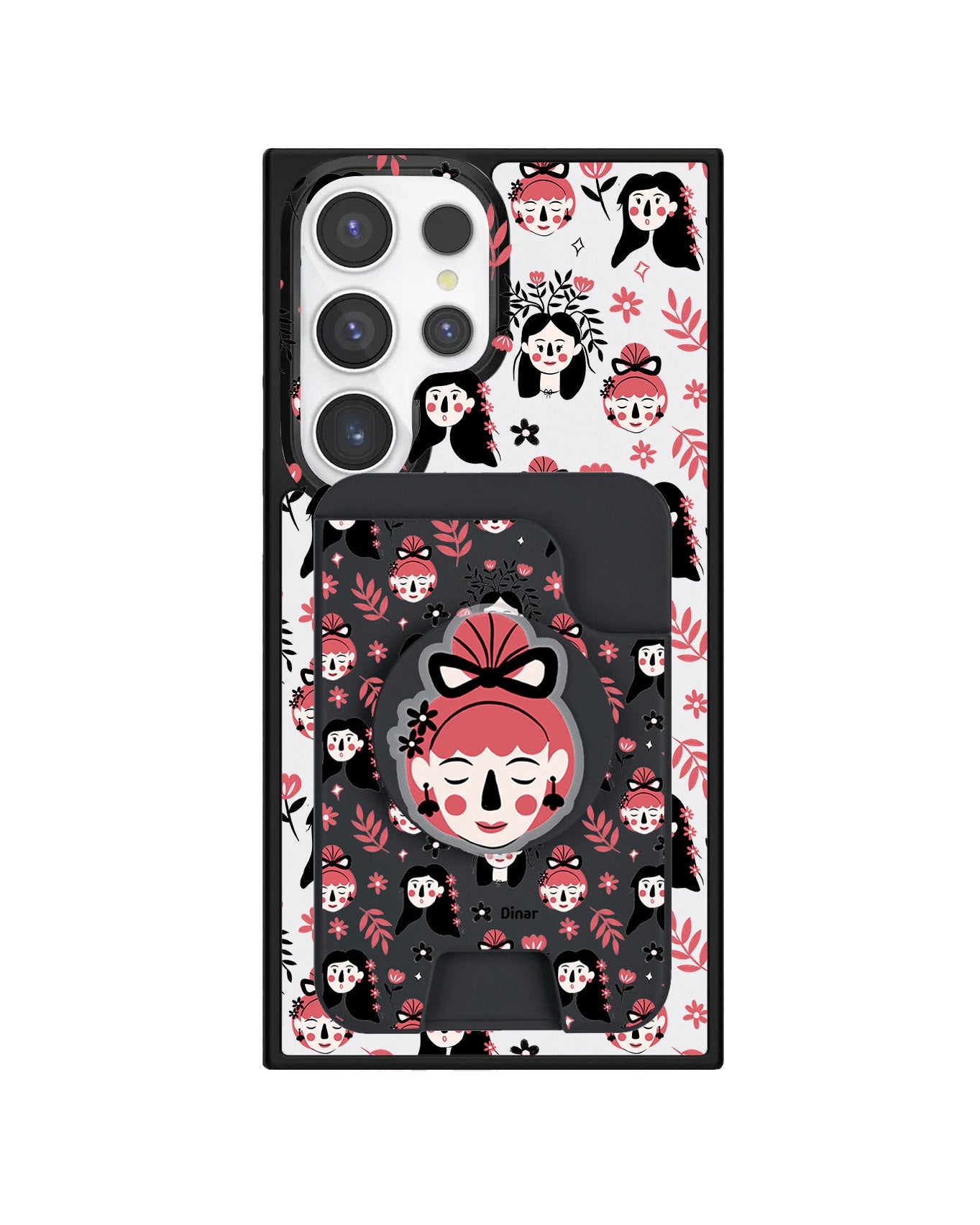 Android Magpop Wallet - Flowery Faces