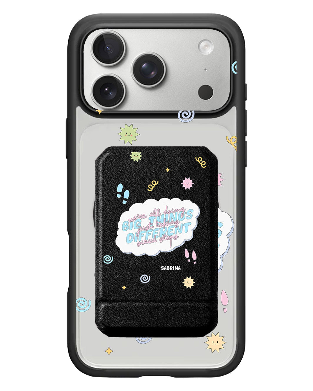 iPhone Magnetic Multifold Wallet - Different steps