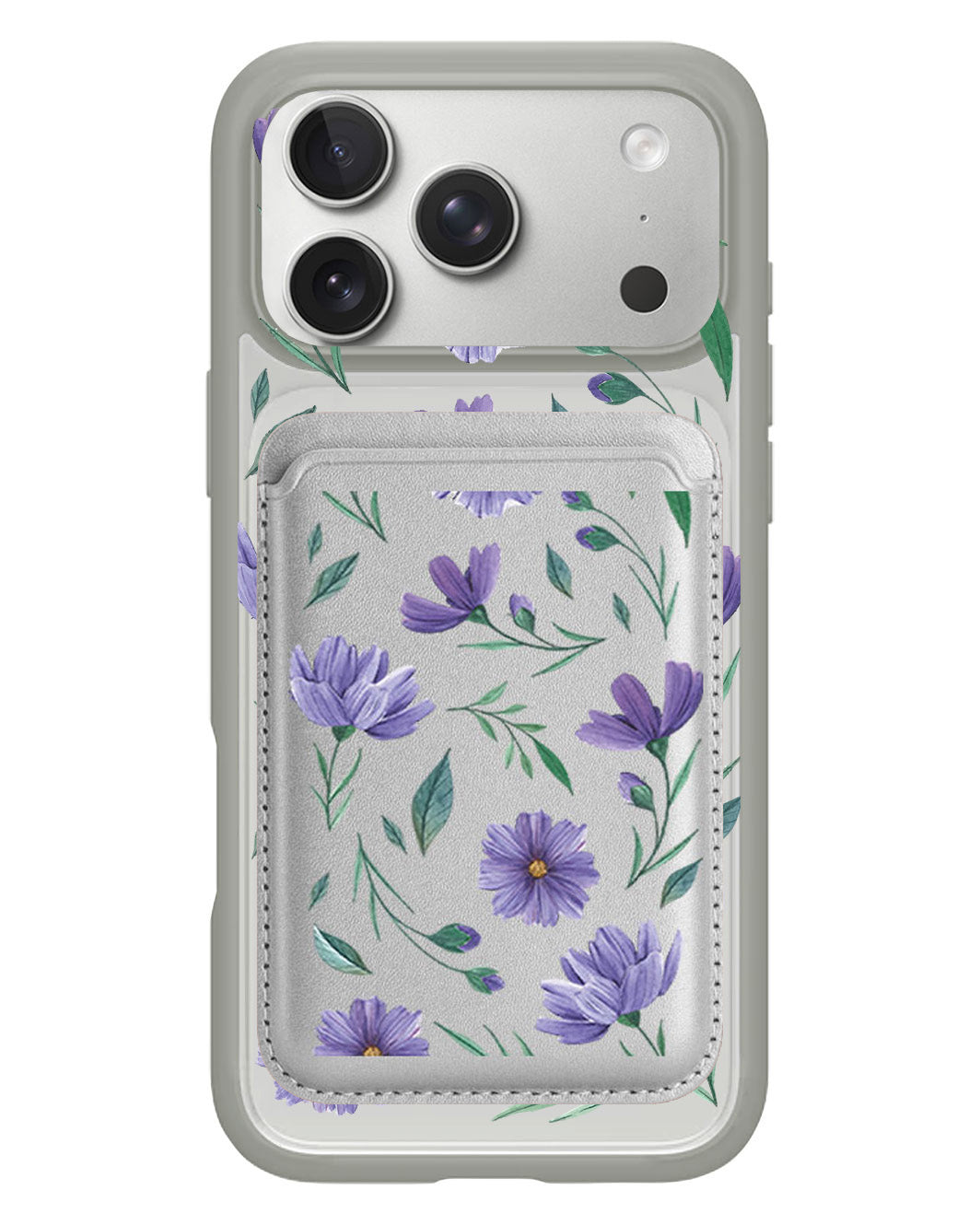 iPhone Magnetic Wallet Case - February Violet