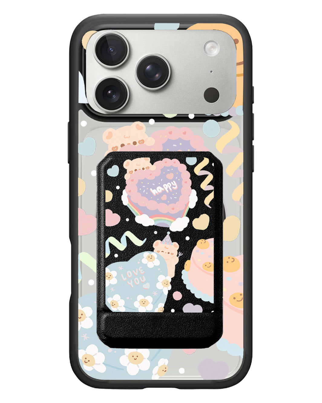 iPhone Magnetic Multifold Wallet - Cake Party