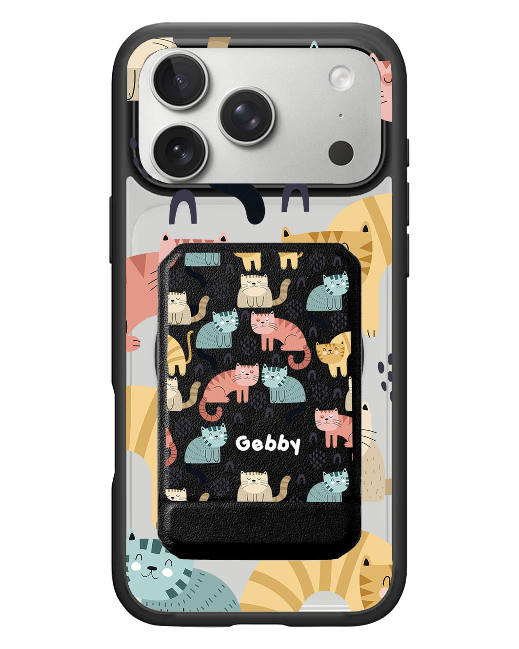 iPhone Magnetic Multifold Wallet - Rainbow Meow 1.0