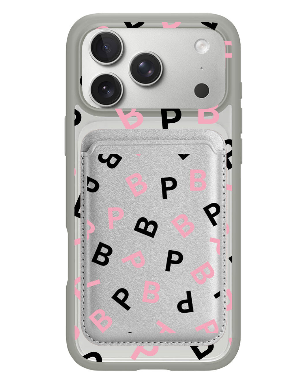 iPhone Magnetic Wallet Case - Blackpink Monogram