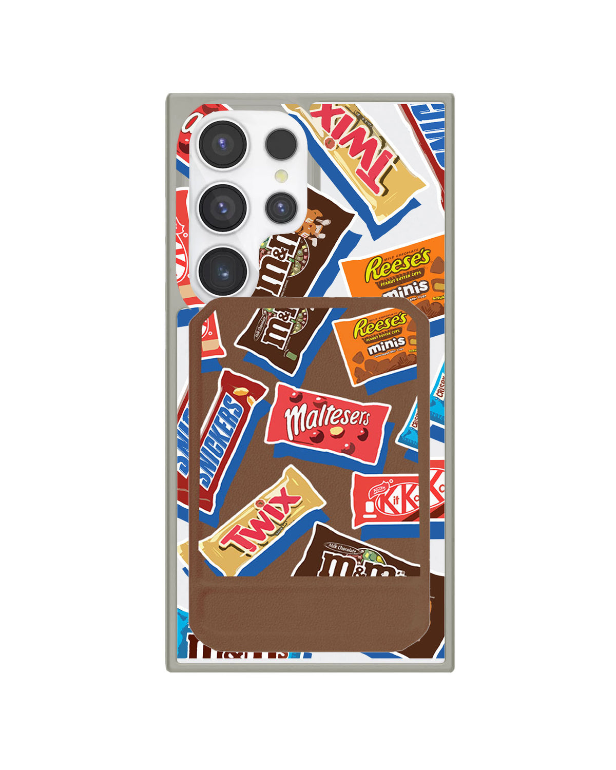 Android Magnetic Multifold Wallet - Choco Sweet