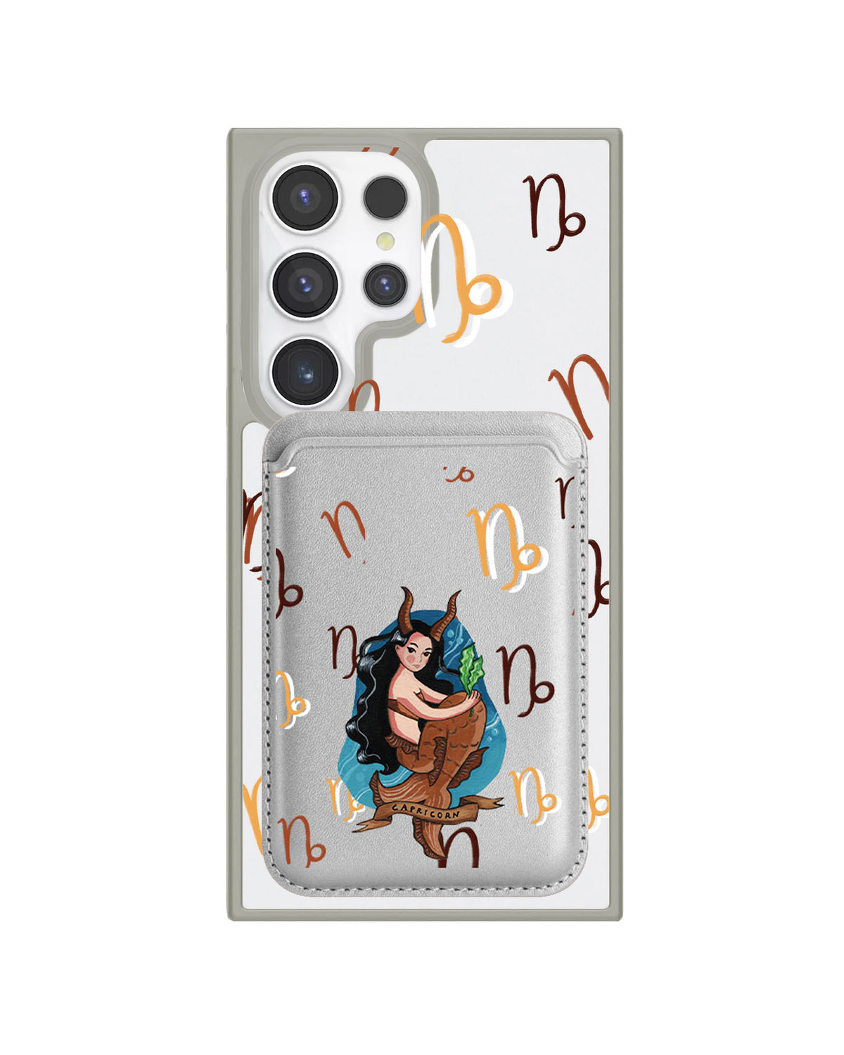 Android Magnetic Wallet Case - Capricorn