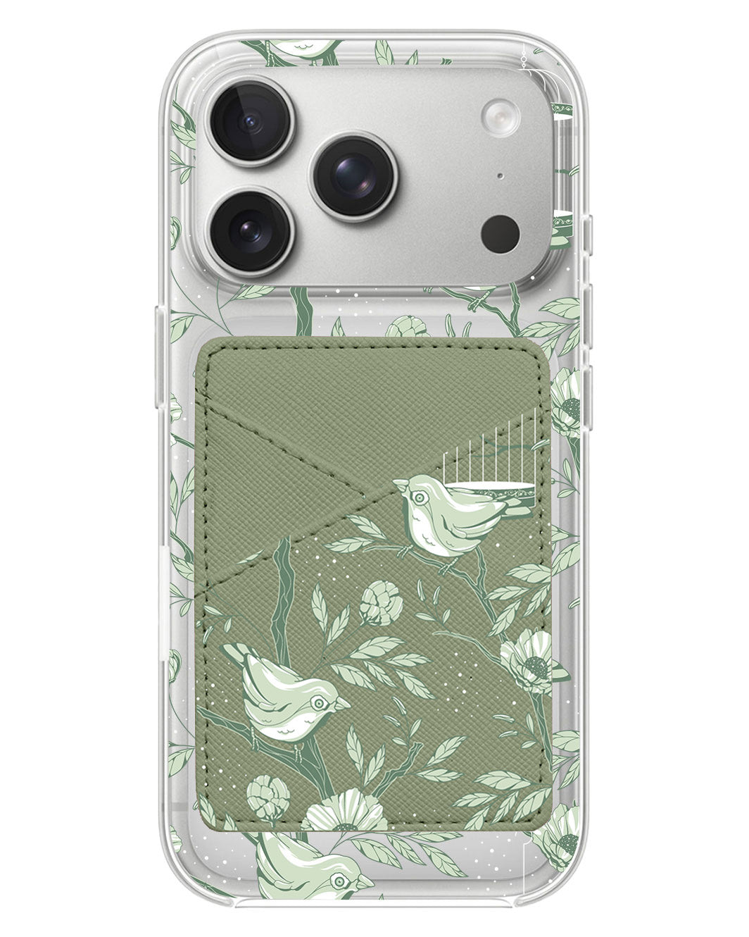 iPhone Phone Wallet Case - Lovebird Monochrome 4.0